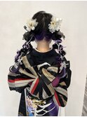 成人式/ヘアセット/ヘアアレンジ/結婚式/二次会/袴/着物/振袖