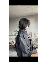 リバレッジ 広尾(Leverage)&nbsp;フェイスレイヤー×ヘビーボブスタイル【広尾/恵比寿】柴崎