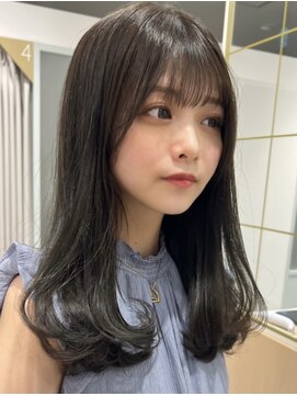 ティア(Tia.) 縮毛矯正/髪質改善トリートメント/ミディアムヘア/グレージュ