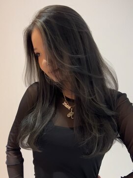 ヨロ 小岩(YOLO) 小岩ハイライトミルクティーグレージュレイヤーカット