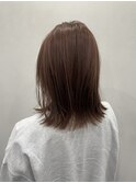 外ハネbob×beige pink◎