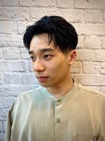 ヘアサロン 銀座マツナガ新宿店(hair salon)&nbsp;黒髪ナチュラルショートセンターパート【新宿/理容室/バーバー】