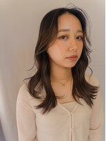 デビュー ヘアーメイク&nbsp;デザインカラー/レイヤーカット/ウェットヘア/オリーブベージュ