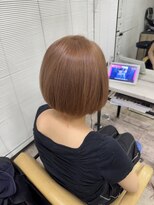 アジールヘア 所沢プロペ通り店(agir hair) ミルクティーベージュ前髪イメチェンボブケアブリーチ所沢韓国