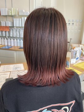 ヘアルシェーヌ ルミエール(hair le chene lumiere) カシスピンクなSUSOカラー