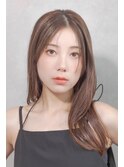 ナチュラルおフェロ髪レイヤー前髪なし