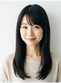 大人女性に似合うミディアム/セミロング/ナチュラルスタイル