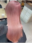 12058髪質改善ホワイトピンクラベンダーミルクティーストレート