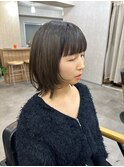 【unir】ミディアムヘアのレイヤーカット×オリーブグレージュ★