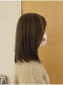 30代40代大人かっこいいベージュハイライト×ミディアムレイヤー
