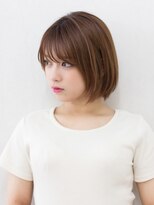 コアブラン 原宿 明治神宮前(CORE blanc) ボブ／前下がりボブ／前髪カット／イルミナカラー