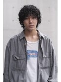 ミディアムパーマ　無造作パーマ