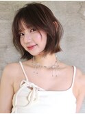 20代/タッセルボブ/レイヤーボブ/ハッシュボブ/透明感カラー