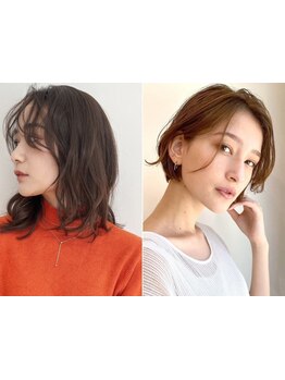 保谷★骨格/顔のパーツ配置/輪郭等を理論分析した顔型4タイプ診断をベースにした似合わせカットが人気♪