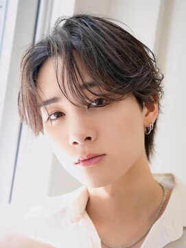 オーシャントーキョーウエスト 心斎橋 (OCEAN TOKYO WEST) シースルーセンターパートツーブロックラウンドマッシュウルフ