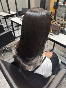 パヌポン(PANUPON) ケアブリーチハイライトバレイヤージュダークグレージュ