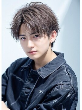 サンティエ 中央駅店(scintiller) メンズマッシュウルフカット波巻きツイストスパイラルパーマ