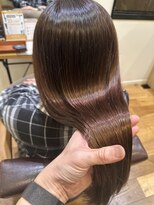 テラスヘア 三条(TERRACEhair) 冬の柔らか透明感*ピンクブラウン