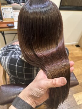 テラスヘア 三条(TERRACEhair) 冬の柔らか透明感*ピンクブラウン