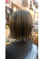 プラメーラ(PRAMEERA)&nbsp;20代30代40代大人かっこいいハイライトブリーチアンブレラカラー