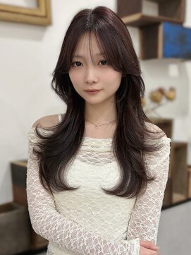 シェイト レイヤーカット 天神(ciate) レイヤーカット/ダブルカラー/ケアブリーチ/ピンクブラウン/天神