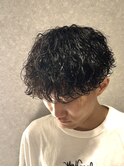 波巻きパーマ