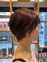 チップタップ 保谷店(tip top) スッキリショート×ピンクカラー