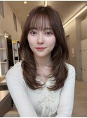 ハッシュカットミディアムレイヤーカット髪質改善トリートメント