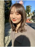 ハッシュカットくびれレイヤーくびれミディ顔まわりレイヤー