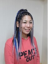 エクステ専門店ミキ 横浜店(MIKI) 1/2ハーフ☆人毛ブレイズ☆パステルカラー青グレーパープル♪