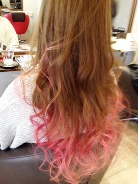 リアン バイ ヘアー(Lien by hair) ピンクグラデーション♪