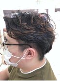 ニュアンスパーマツイストパーマメンズマッシュパーマ