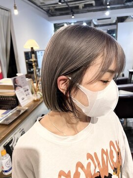 トロニー(TLONY) 切りっぱなし　インナーブラック　ホワイトグレー/miaki