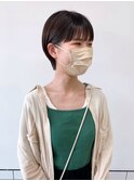 Emma ecole 暗髪ショートヘア/ぱっつんバング/小顔  by 久保