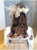 ヘアアレンジ_ホワイトグレージュネビージュ_ba385251