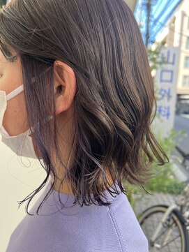ムーン(moon) #美髪のススメ#ネビージュ#大人かわいいヘア#こなれミディ