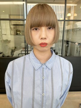 アンドスタイル(&style) 【大名店　江藤】シフォンベージュ　ケアブリーチカラー