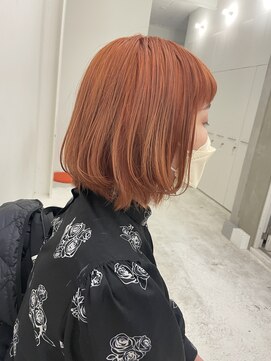 エンドリンク(endlink) オレンジカラー×ボブ