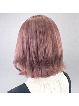 ミル(1001 mille) ダブルカラーのピンクベージュミディ【1001mile】