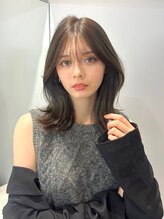 ノク 渋谷(nok) くびれヘアアプリコットオレンジ