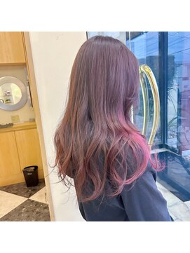 シャンプー ボーイ 宮崎柳丸店(SHAMPOO BOY) インナーカラー/ピンク