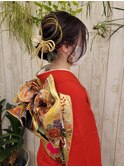 成人式振袖着付け＆ヘアセット
