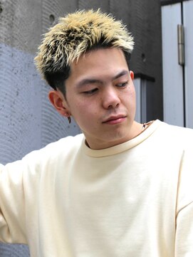 ガズル ハラジュク(GUZZLE HARAJUKU) 伸びた金髪を活かす！ボックススパイキーショート　メンズ