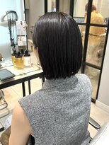 ネオリーブギンザ 銀座店(Neolive GINZA)&nbsp;レイヤーなしのボブ　白髪染め　【銀座】福田