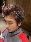 メンズショート/スパイキーショート/レッドブラウン