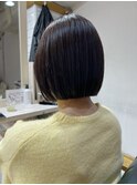 動きと抜け感をプラス/ボブ/ミニボブヘア