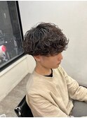 爽やかツーブロック刈り上げ束感アップバング