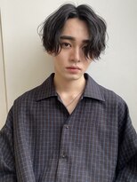 ユーフォリア 渋谷グランデ(Euphoria SHIBUYA GRANDE) ニュアンスパーマ センターパート ウェーブヘア MOMO