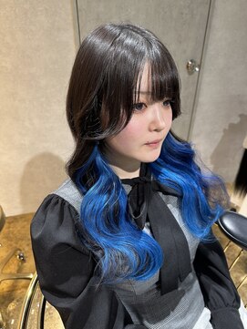 ハンナ 札幌(HANNAH) インナーブルー　くびれヘア　夏のヘアアレンジ