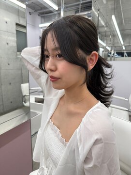 エヌアイ オモテサンドウ(ni omotesando) 透明感カラー 結んだ時にかわいい顔まわりカット 【肥田亜沙美】